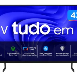 Smart TV 43” UHD 4K LED Samsung 43DU7700 - Wi-Fi Bluetooth Alexa 3 HDMI
