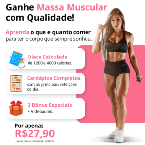 PROGRAMA DIETA CALCULADA + CARDÁPIOS PARA HIPERTROFIA FEMININA 3.0